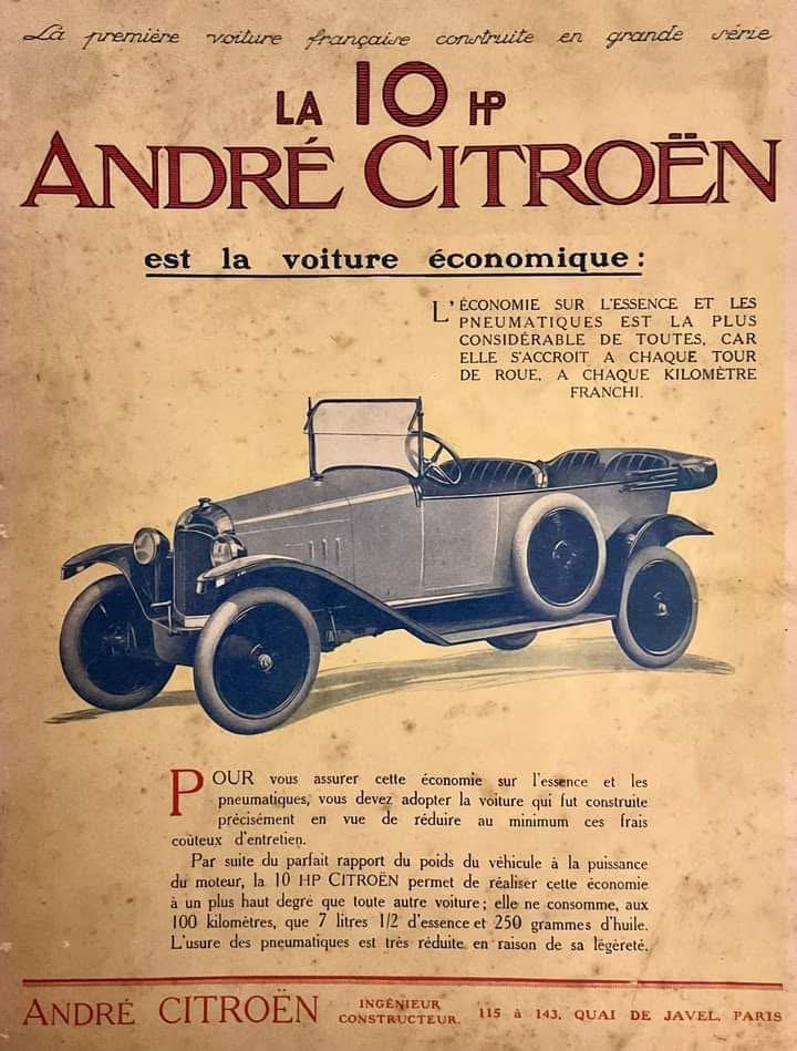Citroen pub 10 cv